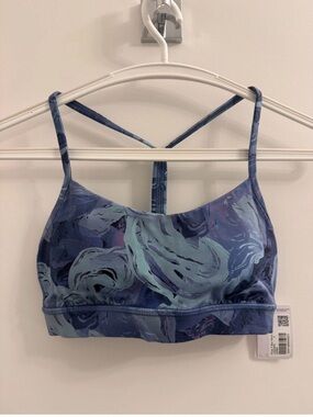 Lululemon Flow Y Bra Nulu Light Support A-C Cups Stencil Dreams Multi Size 4